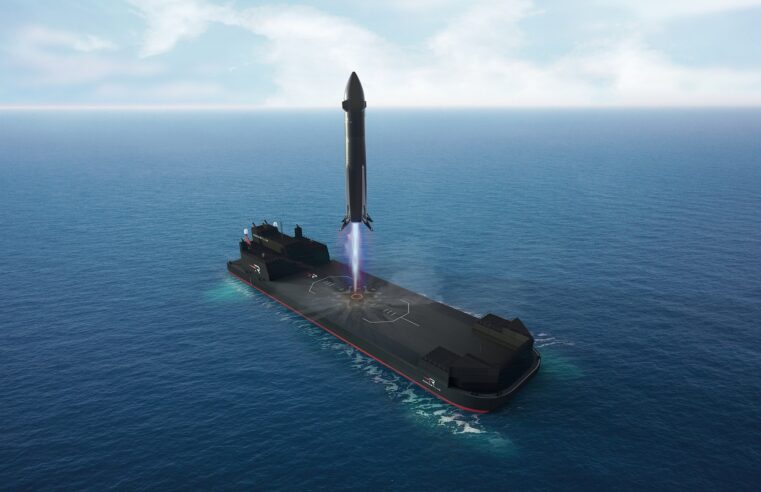 Rocket Lab revela plataforma marítima para recuperação do foguete Neutron