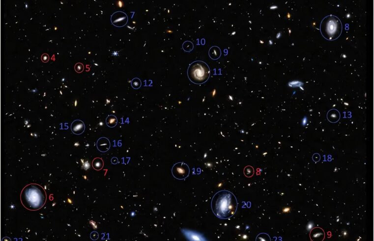 Estudo do Telescópio James Webb revela padrão surpreendente na rotação de galáxias no universo profundo