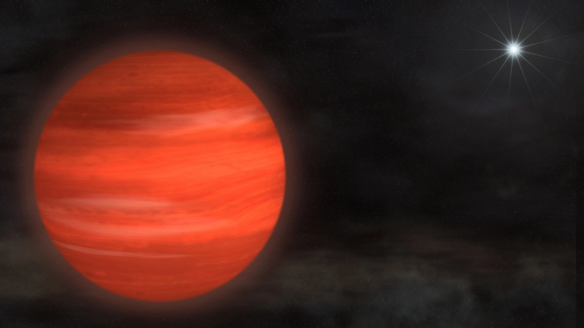 Cientistas medem os ventos violentos de um exoplaneta a 1300 anos-luz